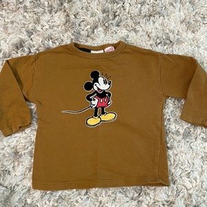 Zara Disney 9-12 months long sleeve shirt